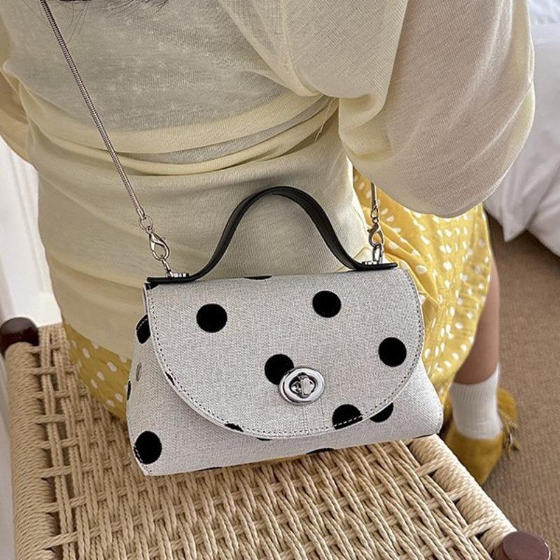 Polka Dot Underarm Bag Women's New Large-capacity Shoulder Handbag Casual Versatile Commuter Tote Bag