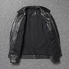 Chinese Size Men Leather Jacket Uncoated Goatskin Leather Soft Slim Spring Autumn