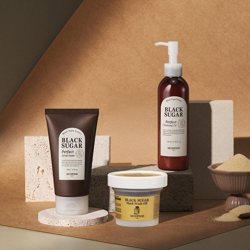 [Best 3] Black Sugar Wash-Off + Scrub Foam + Cleansing Oil