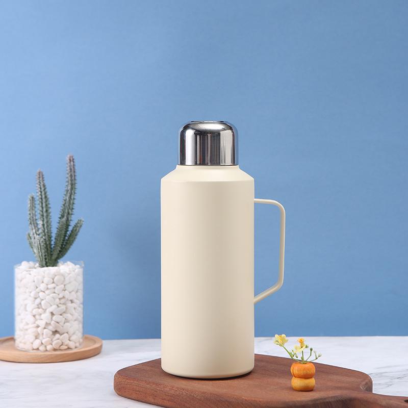 Available: Large-Capacity Steel Stewing Teapot & 316 Stainless Steel Thermos Cup with Portable Handle 1300ml