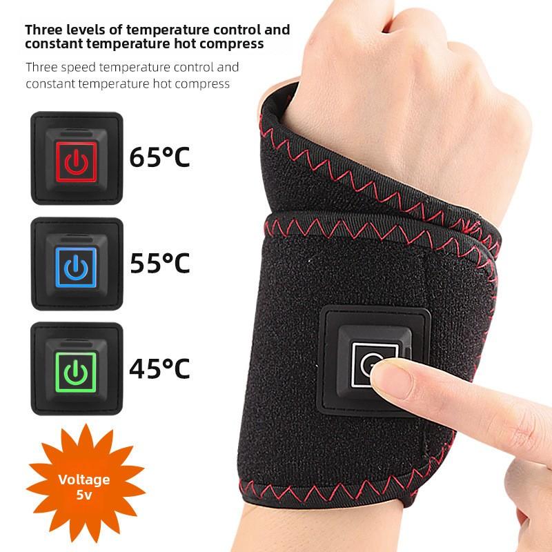 Intelligent Temperature Control USB Electric Heating Wristband with Velvet Inside To Keep Warm Tendon Sheath Mouse Hand Electric Heating Wristband