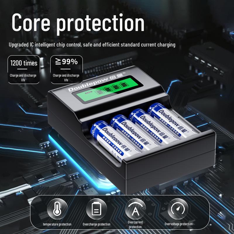 AA Battery USB Charger for Wireless Microphone Toys