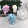 Skeleton for Head Silicone Molds 3D Rose Skull Epoxy Mold DIY Candle  Resin Casting Mold Halloween Decoration Scented Ca