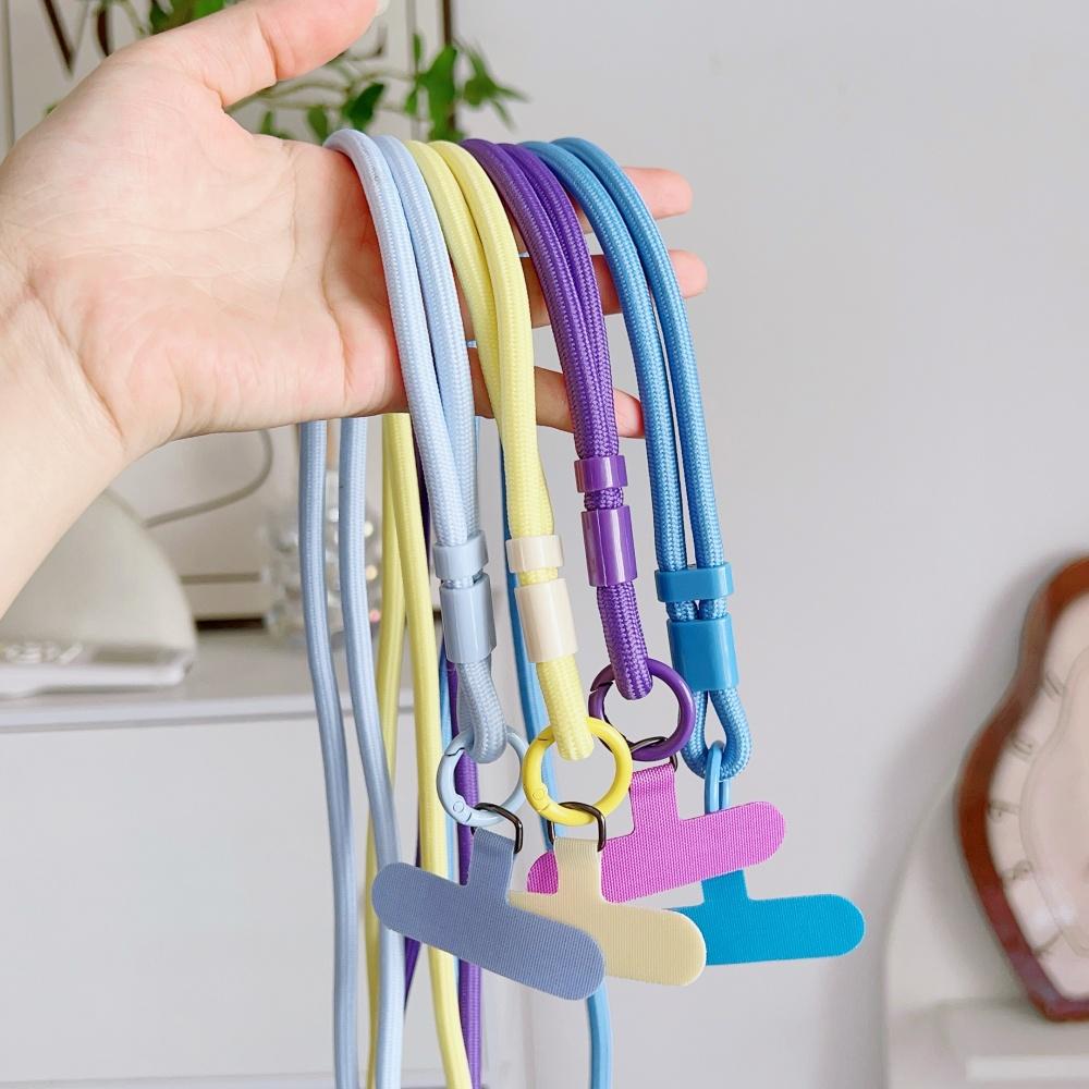 Candy Color Crossbody Colorful Long Strap for Mobile Phone Adjustable Lanyard Necklace Hanging Rope Anti-Lost Accessories