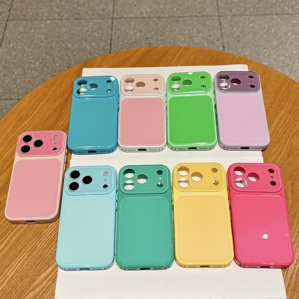ins solid color dopamine second change applicable to Apple 17Pro max mobile phone case iPhone16Pro all-inclusive 14/15