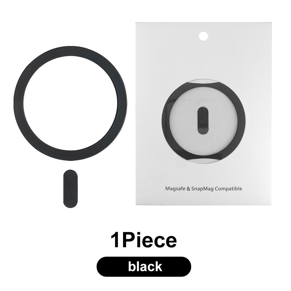 

HdoorLink универсальное магнитное металлическое кольцо для беспроводного зарядного устройства MagSafe, наклейка из нержавеющей стали, магнит, автомобильный держатель для телефона, мини-наклейка чёрный
