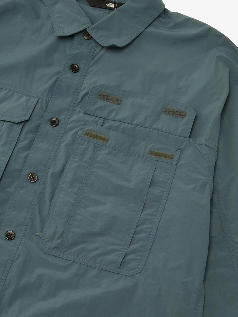 North Shirt Rustle Canopy Shirt Stone Slab M [The Face] Long-Sleeve