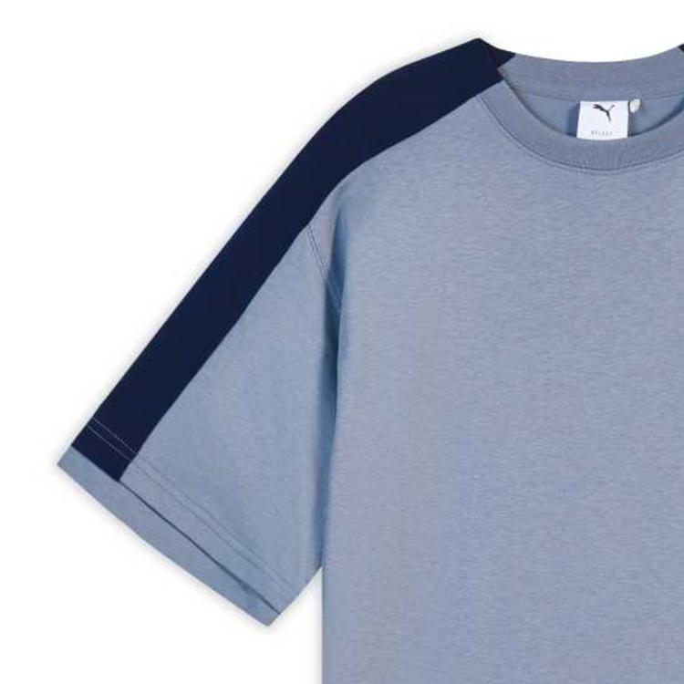 Puma T7 Color Block Crew Neck T-Shirt Unisex Tops 636247-65