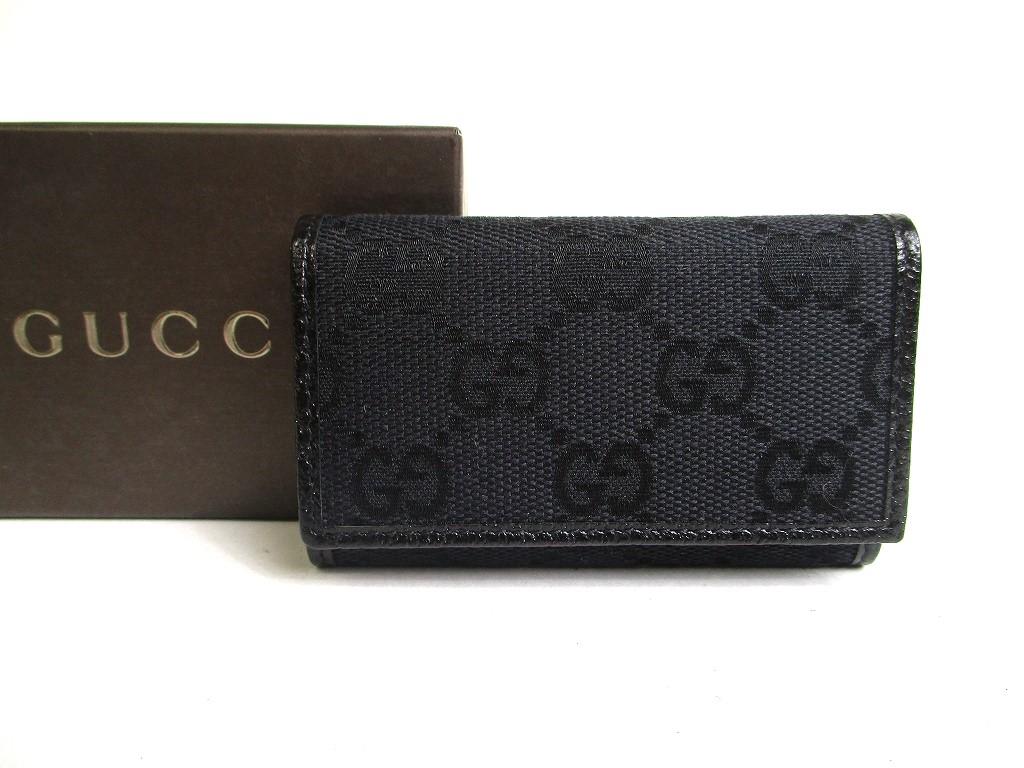 

Автентичний брелок GUCCI GG Black Canvas and Leather 6 Pics #a438 Refurbished