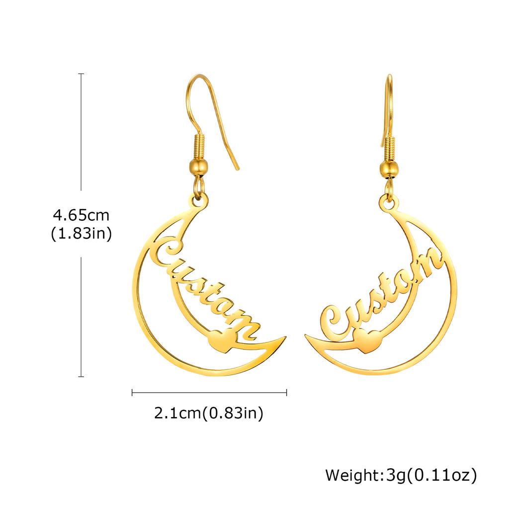Exquisite Customized Earrings for Women, Personalized Name Letter Jewelry, Birthday Anniversary Gift