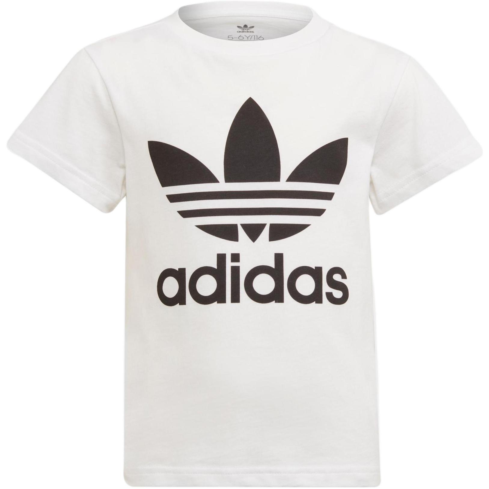 Adidas Originals Adicolor Trefoil T Shirt White Kids  H25246 128