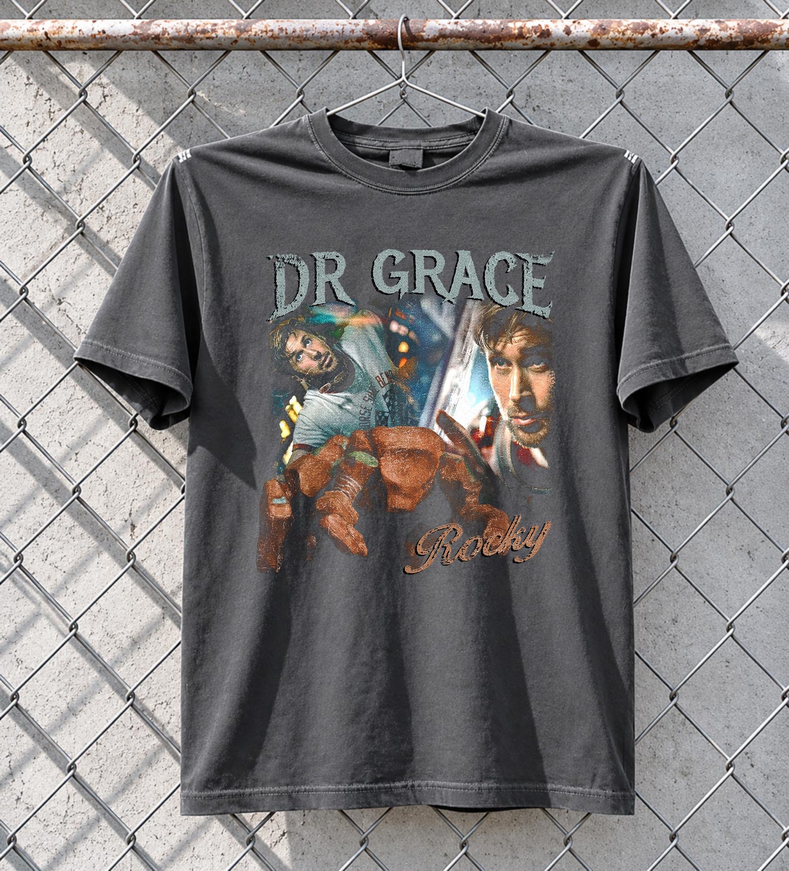 Comfort Colors Ryland Grace T-Shirt, Vintage Project Hail Mary Shirt, Retro 90s Dr Grace Rocky Graphic Tee, Sci Fi Book Lover Gift S