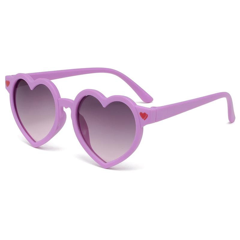 Love Children's Sunglasses Fashion Candy Color Heart Shaped Children's Party Glasses New Children's Sunglasses