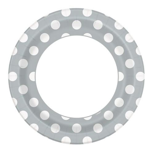 Unique Party Polka Dot Paper Plates (Pack Of 8)