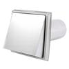 Hooded Wall Vent 6in with Screen Damper Exhaust Vent Cover Cap Outdoor Kitchen Range Hood Dryer Ventilation Kit House