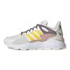 adidas Neo Crazychaos 1.0 Bequeme Leder Stoßdämpfung Rutschfest Low-Top Lässige Laufschuhe Damen Sneaker Weiß Gelb Braun EG8751