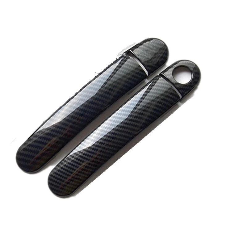 For Seat Leon MK1 1M 1999 2000 2001 2002 2003 2004 ABS Carbon Fiber Car Door Handle Cover Car Styling Accessories Sticker Trim