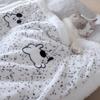 Double-Sided Fleece Pet Blanket Warm Thick Pet Mat For Dogs And Cats Cozy Sleeping Pad Reversible Pet Cover Soft Kennel Cushion