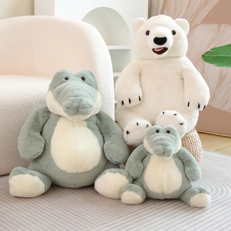 Stuffed Animals Plush Plush Toy Brown Bear Crocodile Soft Workmanship Doll Decoration Great Birthday Gift for Friends or Kid
