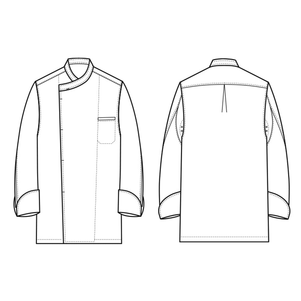 Seven Uniform AA0215-0 Chef's Coat/Long Sleeve White L