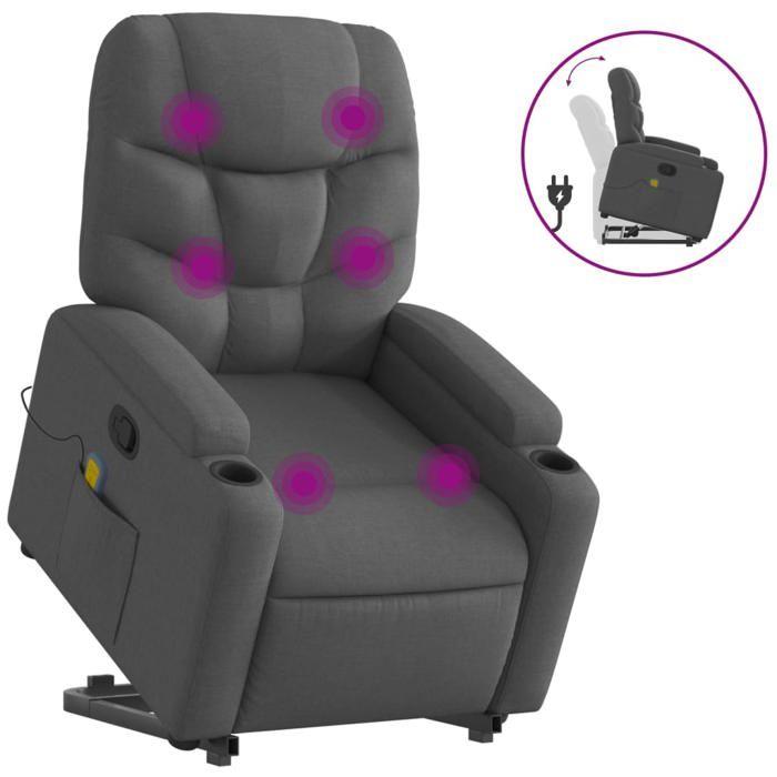 VidaXL Reclining Massage Armchair, Relaxation Chair with Adjustable Backrest and Footrest, Salon Seat Room of 3204609