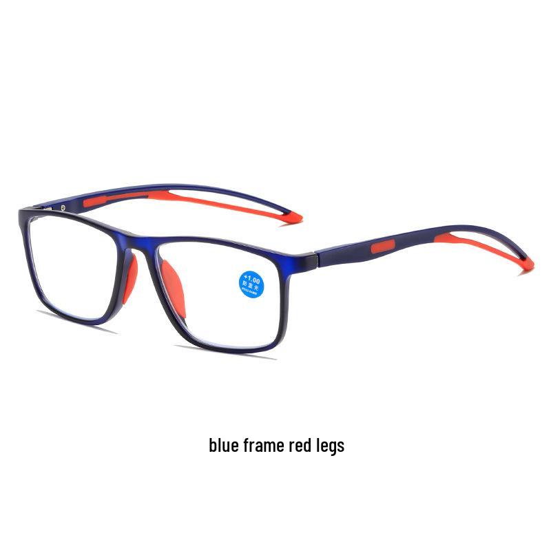 

2025 Сверхлегкие HD Спортивные очки с защитой от синего света для мужчин среднего и пожилого возраста, Нескользящие очки для чтения из TR90. Frame Only (No Lenses)