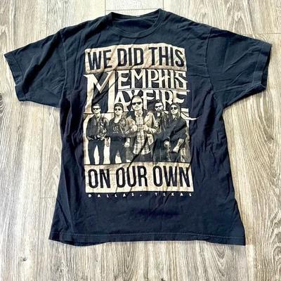 Maglietta Memphis May Fire Band On Our Own Nera 100% Cotone da Uomo Top Dalla S alla 5XL 2F1762