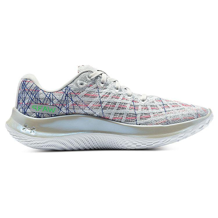 Under Armour Flow Velociti Wind Pz Round Toe Lace-Up Fabric Low-Top Training Running Shoes Women sneaker Haze-Gray 3025223-101