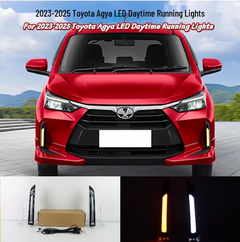 2023-2025 Toyota Agya Front Bumper, Fog, and Tri-Color Daytime Running Lights