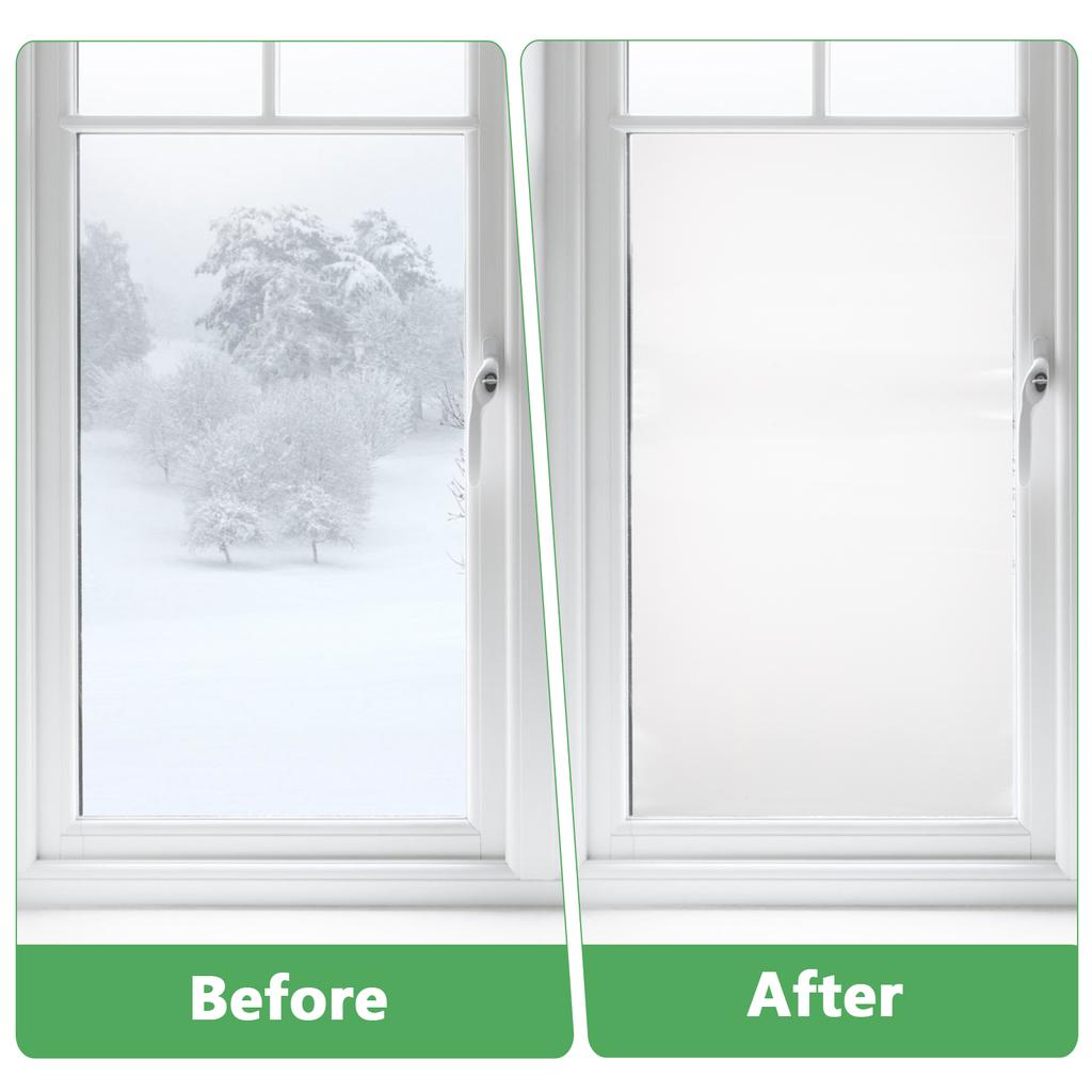 Privacy Protection Window Stickers Frosted Static Film Toilet Door Personalized
