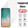 5pcs Tempered Glass for iPhone 17 16 15 14 13 12 Pro Max Screen Protector for iPhone 12Mini 13Mini 14 Plus 14Pro Glass 16Pro Max