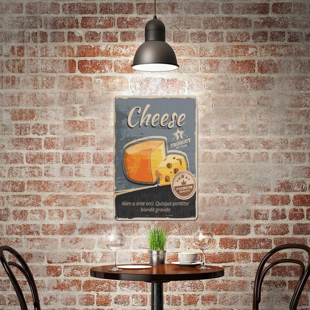1Pc Vertical Metal Tin Wall Poster Decor 2030cm Or 3040cm Rustic Vintage Style For Home Bar Garage Kitchen