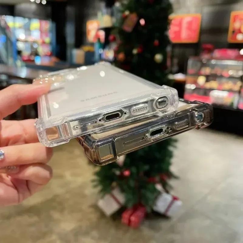 Luxus-Objektivschutz-Telefonhülle für Samsung Galaxy S24 S23 S22 Ultra S24 Plus S23 FE 5G Bumper Hard Acryl Transparent Cover