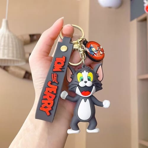 KalaCase Tom and Jerry Keychain, Creative Anime Keychain, Smart Comic Style, Stylish and Simple, School Bag Decoration, Style 1