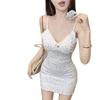 Sexy and Sweet, the New Spice Girl Sees Her Boyfriend's Small Floral Suspender Hip Skirt, Pure Desire Wind Tight