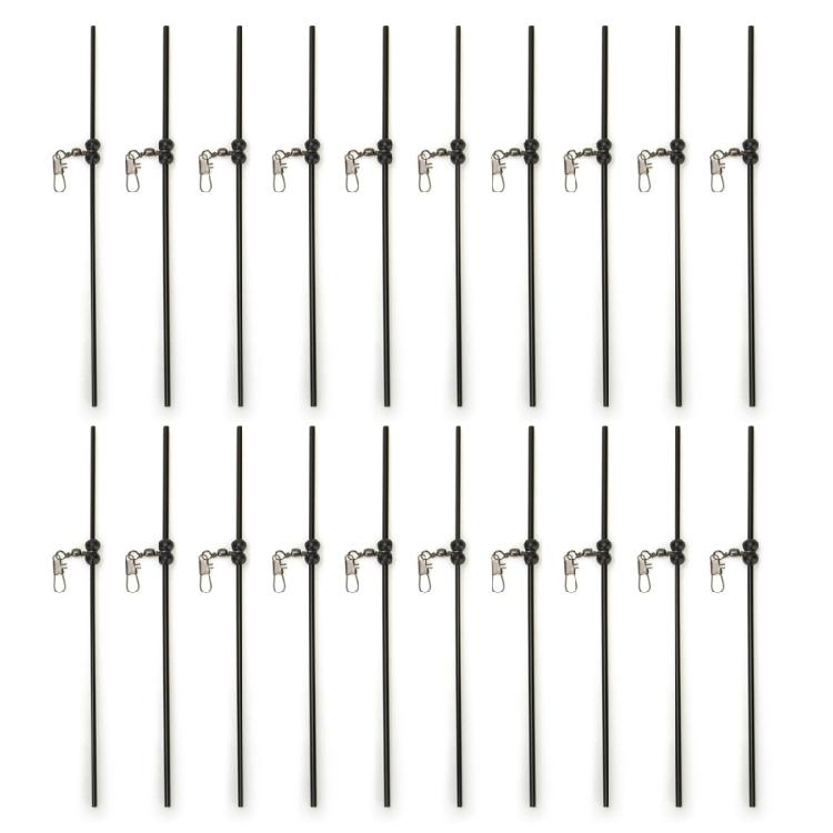 20 Stück Angel-Balance-Verbinder mit Dreifachwirbeln Anti-Tangle-Ausleger