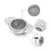 6pack Tea Strainers With Drip Bowl,2.5 Inch Tea Filters For Loose Leaf Tea, Stainless Steel Mesh Te
