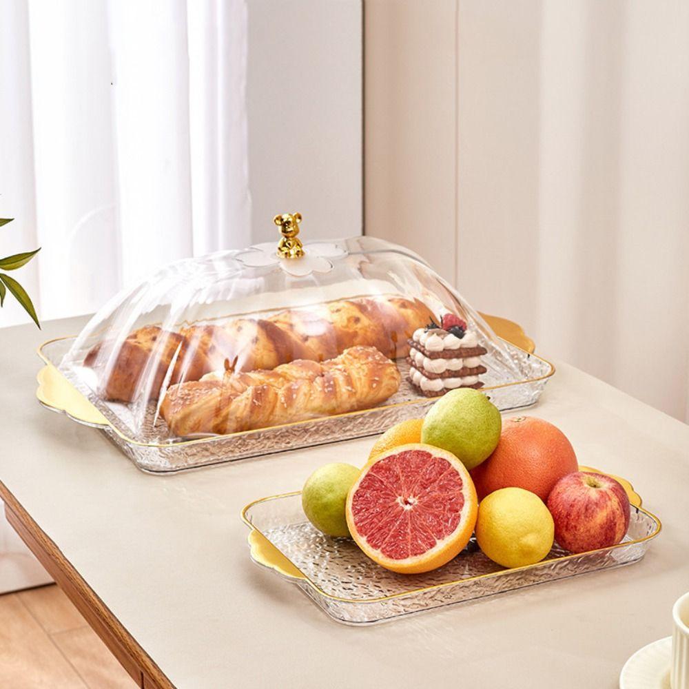 Plastic Fruit Tray Exquisite Storage Display Plate Tableware Candy Storage Box  Living Room