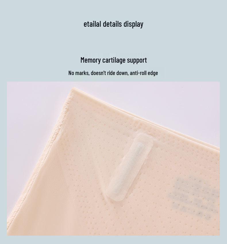 Summer Ice Silk High Waist Tummy Control Seamless Underwear