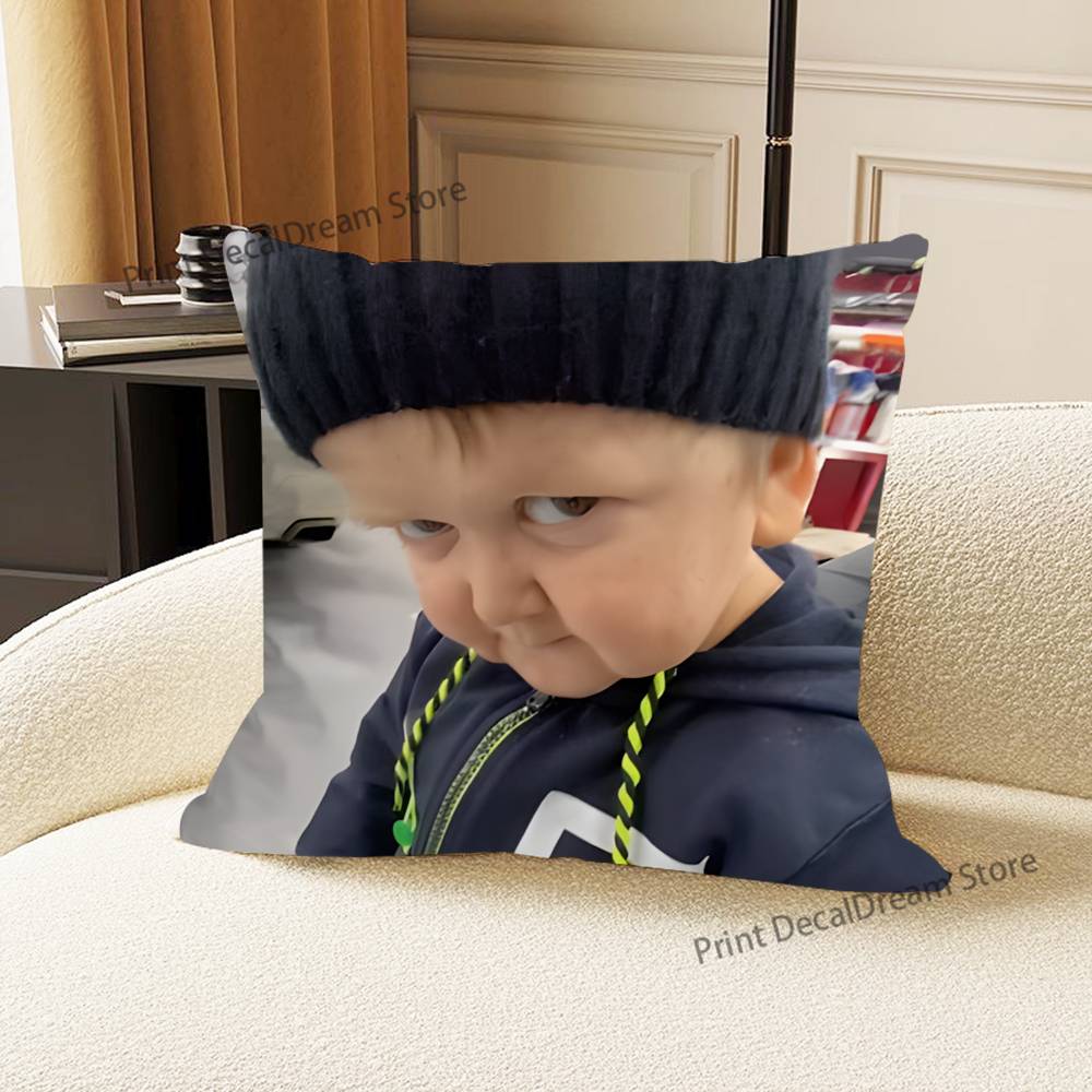 Cuscino Meme Divertente di Hasbulla Magomedov per Camera da Letto, Auto, Caffetteria, Stanza e Salotto Copricuscino Decorativo per Divano