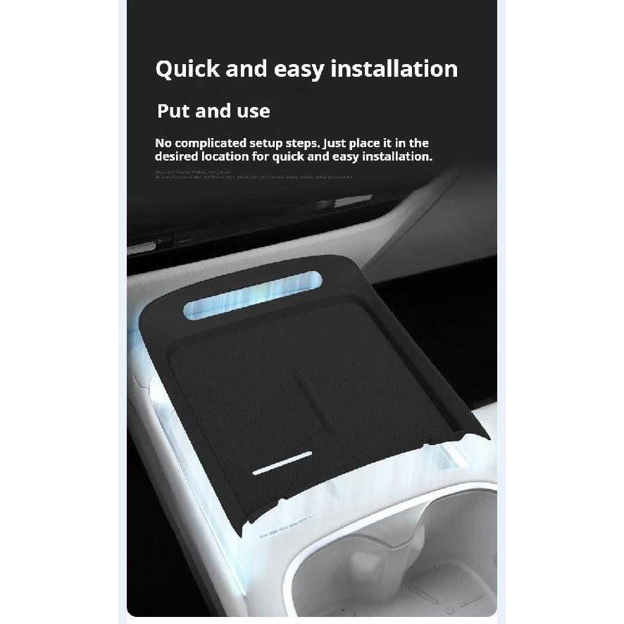 For 2026 MG 4X Central Wireless Charging Silicone Mat Anti-slip Dustproof Phone Pad Car Interior Protective Liner Accessories
