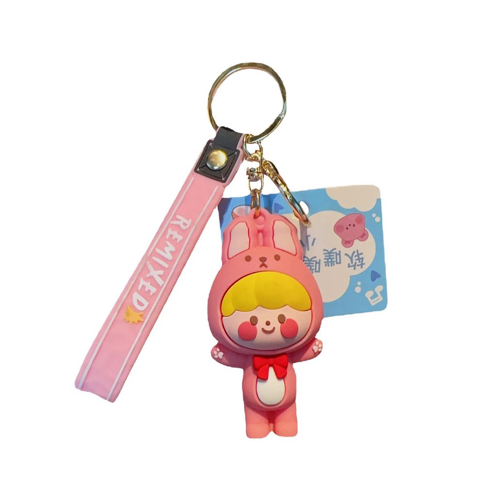 Let'S Date Cartoon Couple Keychain Cute Exquisite Bag Pendant Creative Car Key Pendant
