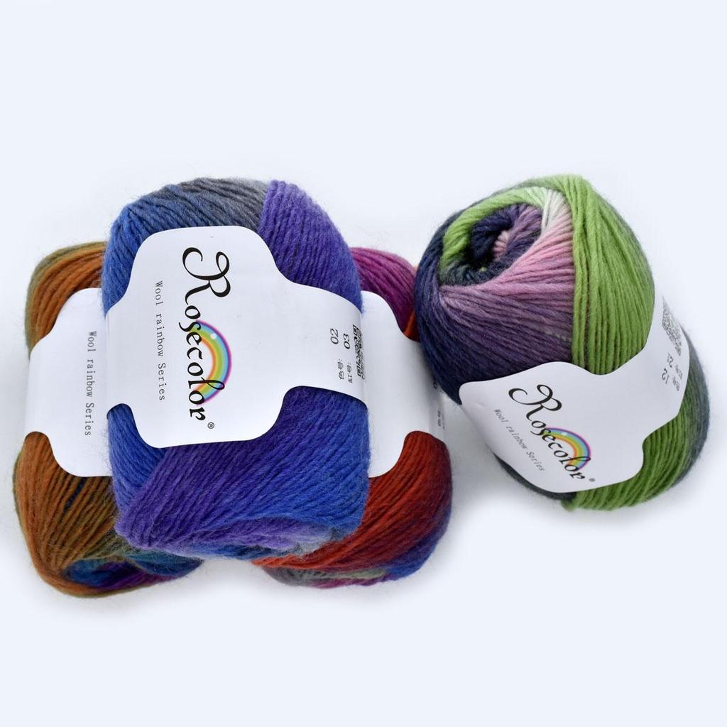 6pcs 300g (10.56oz) Soft Wool Yarn for Knitting Crochet DIY Blanket Shawl Scarf Amigurumi Jewelry Making Premium Craft Supplies Needle Arts Yarn