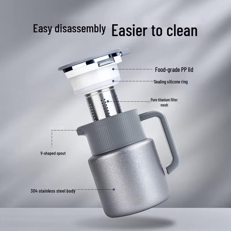KOBACH Titanium Core Smart Temperature Display Tea Pot