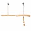 Swinging Parrot Wooden Swing Non-slip Bird Cage Gnawing Toys Bird Standing Perch  Cage Decoration