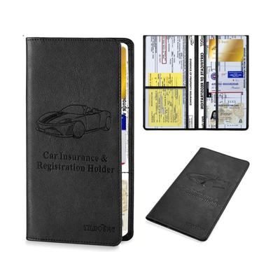 Standard Slim PU Leather Electronic Vehicle Registration Vehicle Registration Vehicle Registration Electronic Vehicle Registration Case Andsand. <New