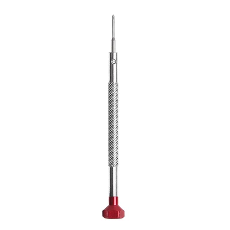 Nonslip Textured Screwdriver Sturdy Tool Steel Head Lightweight Aluminum Shaft Ideal For Clock Repair Projects