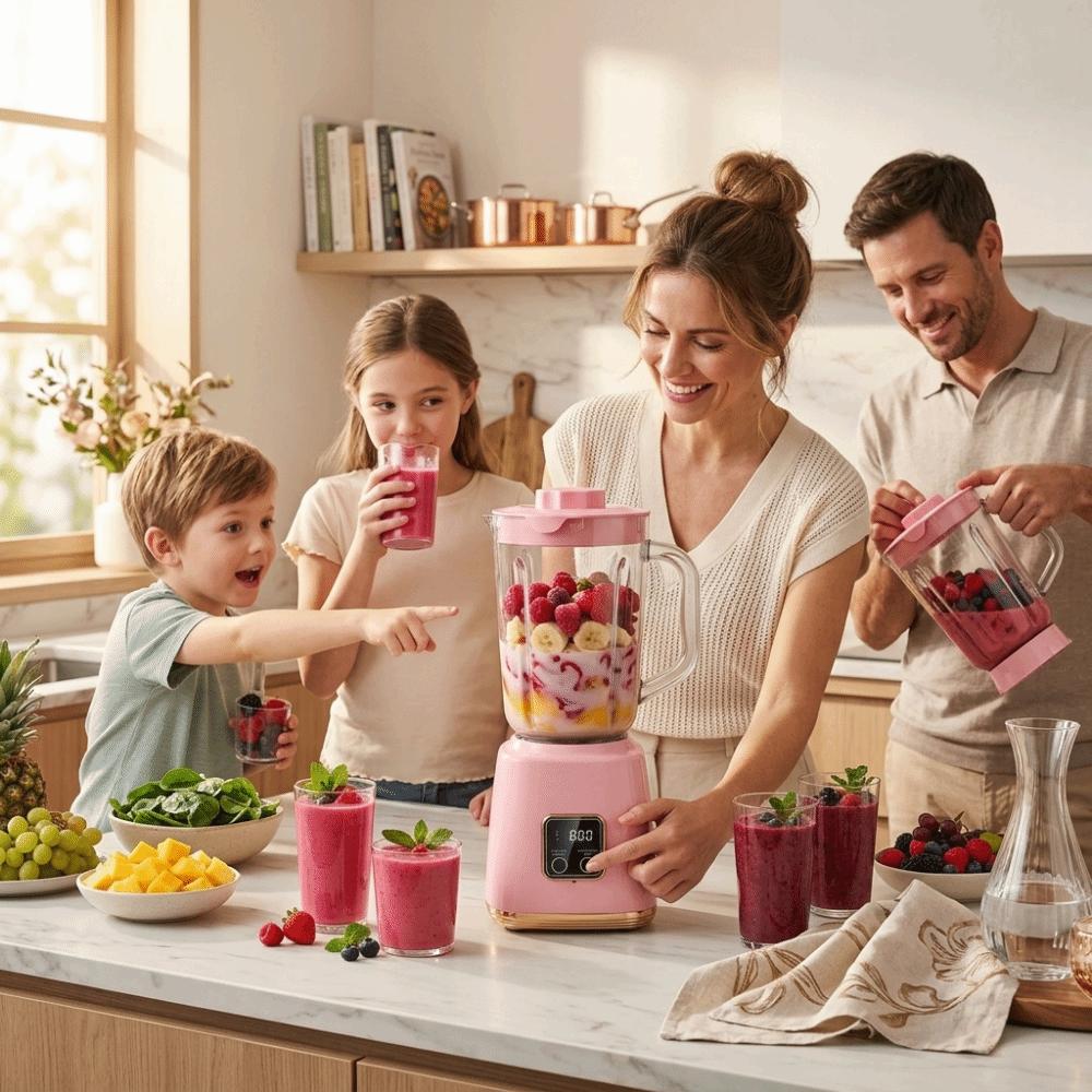 Mini Frullatore Portatile Senza Fili da 750ml ad Alta Capacità Frullatore per Succhi Attività all'Aperto
