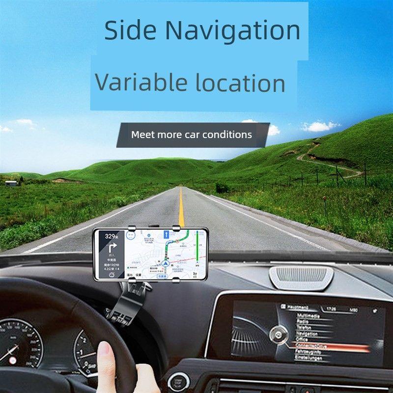Car Bracket Dashboard Mobile Phone Stand R Frame Neutral Rearview Mirror Bracket Car Clamping Navigation Direct View Support