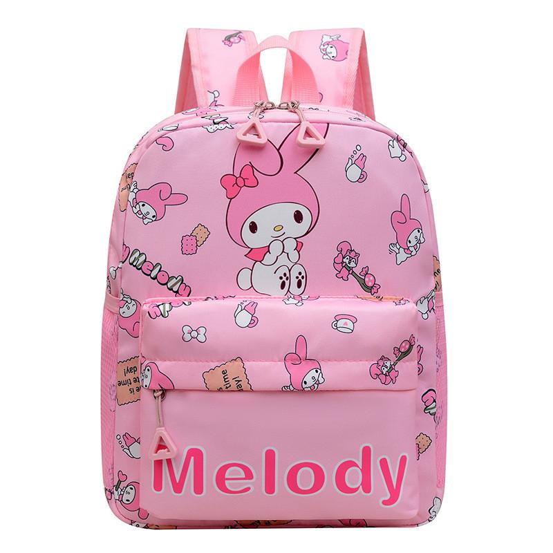 Mochila de Desenho Animado Kuromi Para Crianças Meninas Meninos Escola Viagem Leve Impermeável Nylon